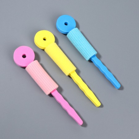 Bigudi with a fixator, D = 3.4 cm, 16.5 cm, set - 3 pcs, multi -colored-2