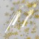 Glossy film "Snowflakes", gold, 0.7 x 8.2 m, 40 μm, 200 grams