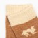 Baby socks with camel wool, nut color, rr 22 (10-12 years)