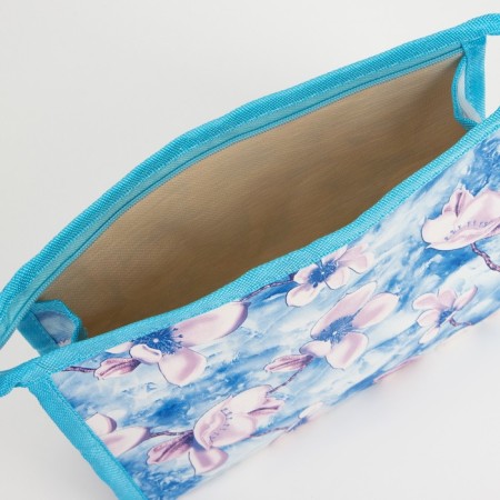 Cosmetic bag with lightning, blue color-2