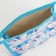 Cosmetic bag with lightning, blue color