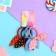 Hair gum "Funny ears" (set 4 pcs) peas, mix