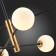 Ceiling EVOLUCE lamp. Sle220103-06. Arcola. 6x5 watts, G9, 4000k, 98x98x58 cm, black color, bronze