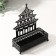 Standing interior metal "Palace" Black 6.3x14.5x18.5 cm