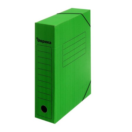 Archive folder on gum Calligrata, microhofrocard, 75 mm, up to 700 l, green-4
