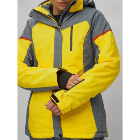 Ski suit female, size 44, yellow color-2