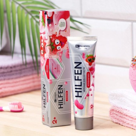 Children's toothpaste "Hilfen", strawberry, age 2+, 60 g