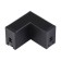 Connector (L-shaped) Over, black color