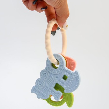 Silicone Broke “Circular Journey”, on a ringlet, color mix-1
