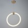 Lamp Bayerlux "Circle" LED 32W gold 34.5x6x37-120 cm