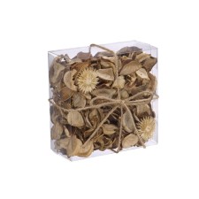 A set of dried flowers made of natural materials with the aroma of vanilla “little things”, box 13 × 13 × 6 cm