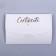 Envenue for certificate with embossing, white, 10.5 x 7