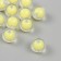 Beads for creativity plastic "yellow" glossy set 30 g d = 1.6 cm