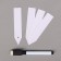 Garden tags for marking, 10 cm, set 20 pcs., Marker, plastic, white, Greengo