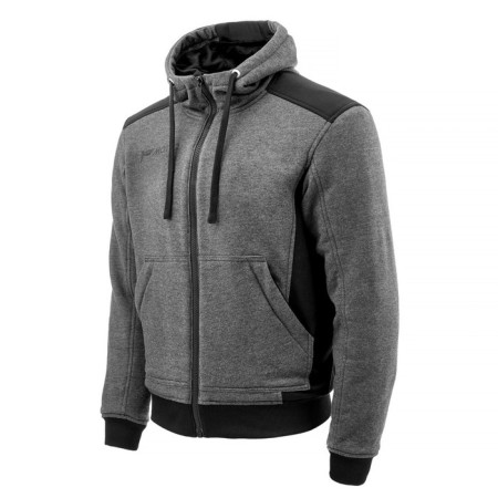Textile sweater with a hood Moteq perk, male, size l, gray, black-1
