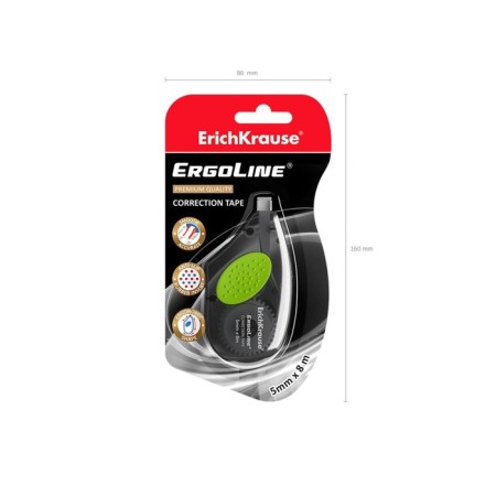 Erichkrause ergoline adjusting tape, 5 mm x 8 m, with a rubber insert, in a blister-7