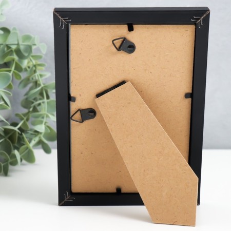 Photo frame MDF "Ellis" 10x15 cm, with a paspartm, black-3