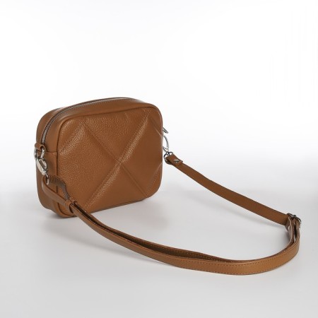 Women's bag over the shoulder Textura, small size, mustard color-1