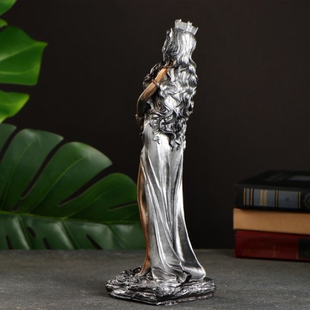 Figure "Goddess Fortune" gold with silver, 29x10cm-2