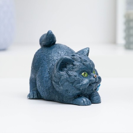 Figure "Kitten with a bow" 12x8x8cm-1