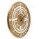 Watch wall interior "compass", smooth move, D-40 cm, golden