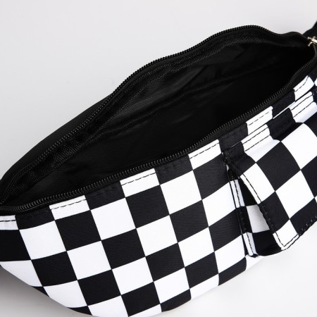 The textile waist bag with the pocket "Society" 30*14*6 cm-5