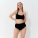 Top bathing female minku on ties, black color 52