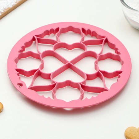 Love cookies form, pink color-2