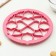 Love cookies form, pink color