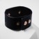 Bracelet Skin "Pompeii" rhinestones, white-black color in gold, 21 cm