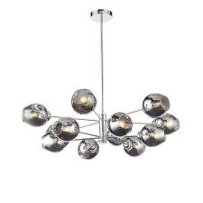Suspension lamp ST LUCE. SL1500.103.12. Fovia. 12x40 watts, E14, 75x75x57 cm, chromium color