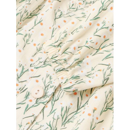 Baby dress minku "Chamomile", white color, height 68-74 cm-2