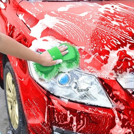 A car washing sponge, 20 × 11 cm, microfiber, mix-3