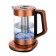 Electric KitFort KT-6655, glass, 1.7 l, 2200 watts, color copper
