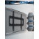Tuarex OLIMP-201, for TV, fixed, 32-90 ", up to 45 kg, 20 mm from the wall, black