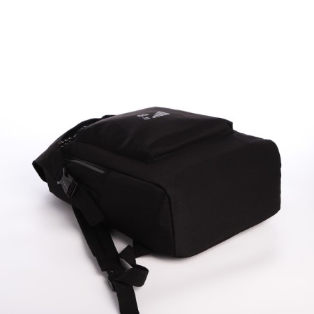Youth backpack from lightning textiles, 5 pockets, black color-4