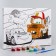 Picture on numbers for children "Lightning McQueen and master" 20x30 cm, cars