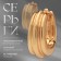 Earrings Metal "Accord" lanes circle, color gold