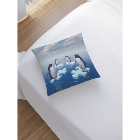 Decorative pillowcase "Ice puzzles", on a zipper, size 45x45 cm-1