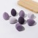 Makeup sponge, set - 8 pcs, increase when getting wet, purple color