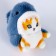 Soft toy "Cat Okula" on a key fob, 11 cm, color mix