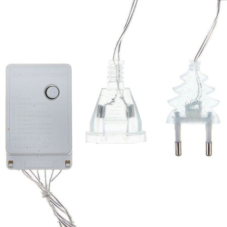 Garland "Curtain" 2 × 1.5 m, IP20, transparent thread, 360 LED, glow of multi, 8 modes, 220 V-3
