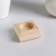 Square wooden candlestick "Square", array, 6 × 6 × 3 cm