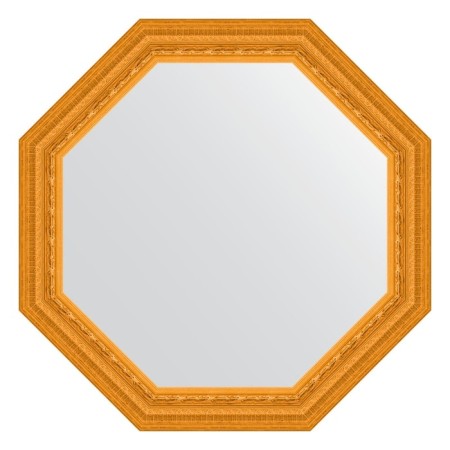 Mirror in the baguette frame, gold gold 80 mm, 74.8x74.8 cm