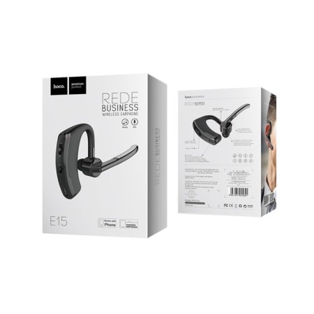 Bluetooth headset Hoco E15, wireless, 90 mAh, black-9