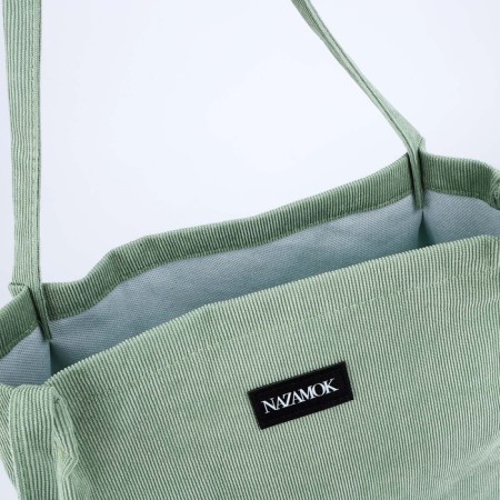 Shopper without fastening, green color-4