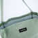 Shopper without fastening, green color