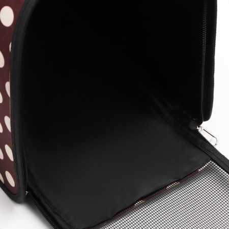 Bag - carrying for animals "peas", brown, size S, 37.5 x 17 x 22 cm-6