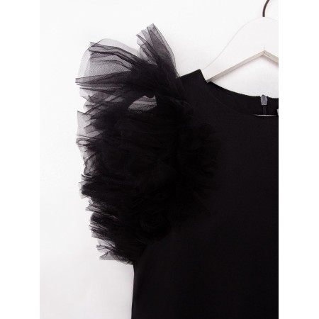 Elegant dress for children, black color, height 122 cm-12