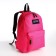 Youth backpack from lightning textiles, external pocket, fuchsia color